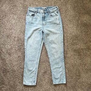 PACSUN High Waisted Mom Jeans I Straight Leg, Light Wash I Women's Size 27